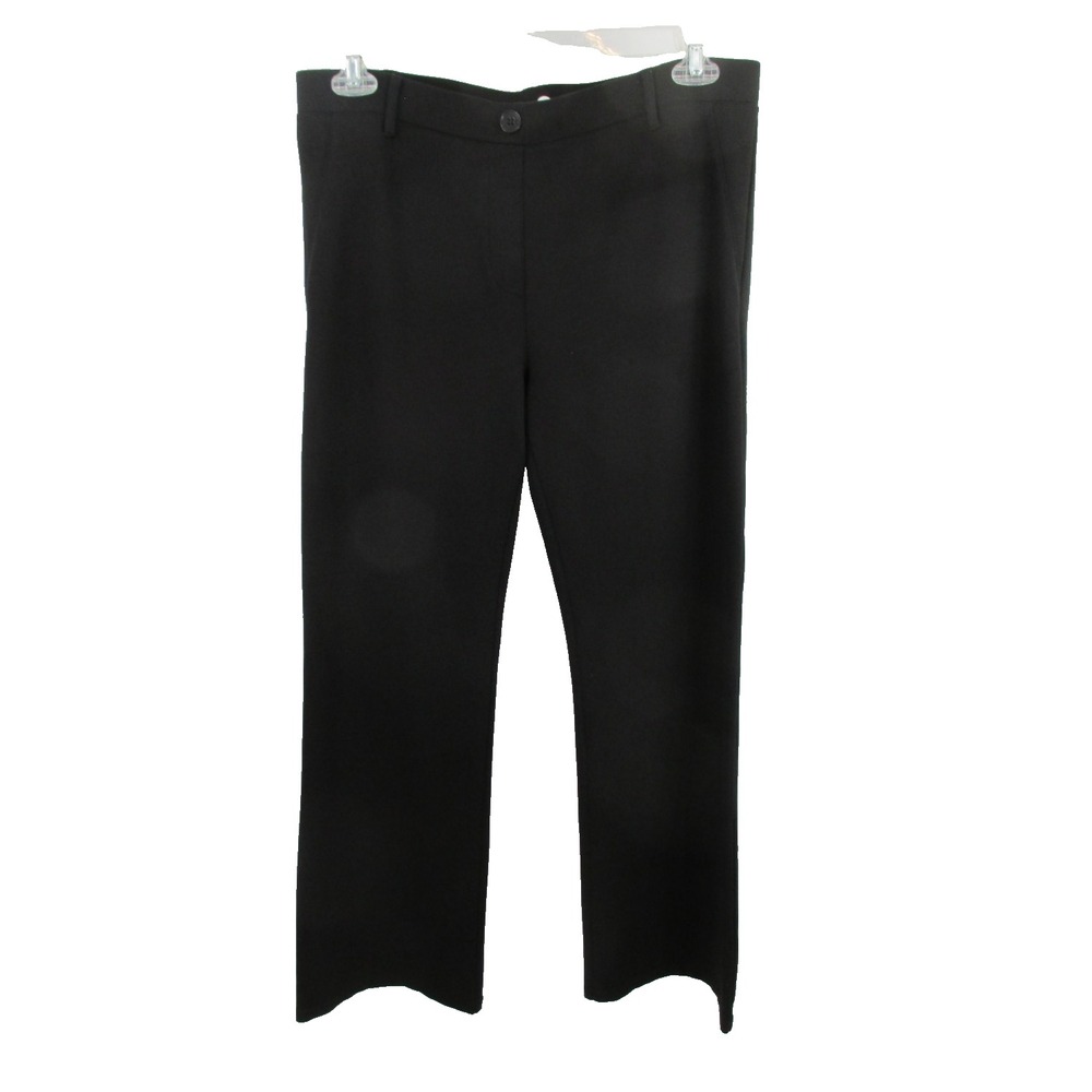 BETABRAND Pull-On Ponte Pant Slacks Women XL Black Straight Yoga Leisure Stretch